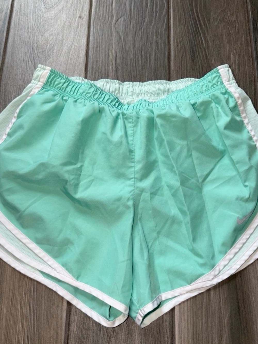 Nike Women’s Mint/White Active Running Shorts